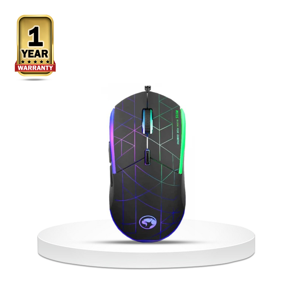 MARVO M115 RGB Gaming Mouse - Black