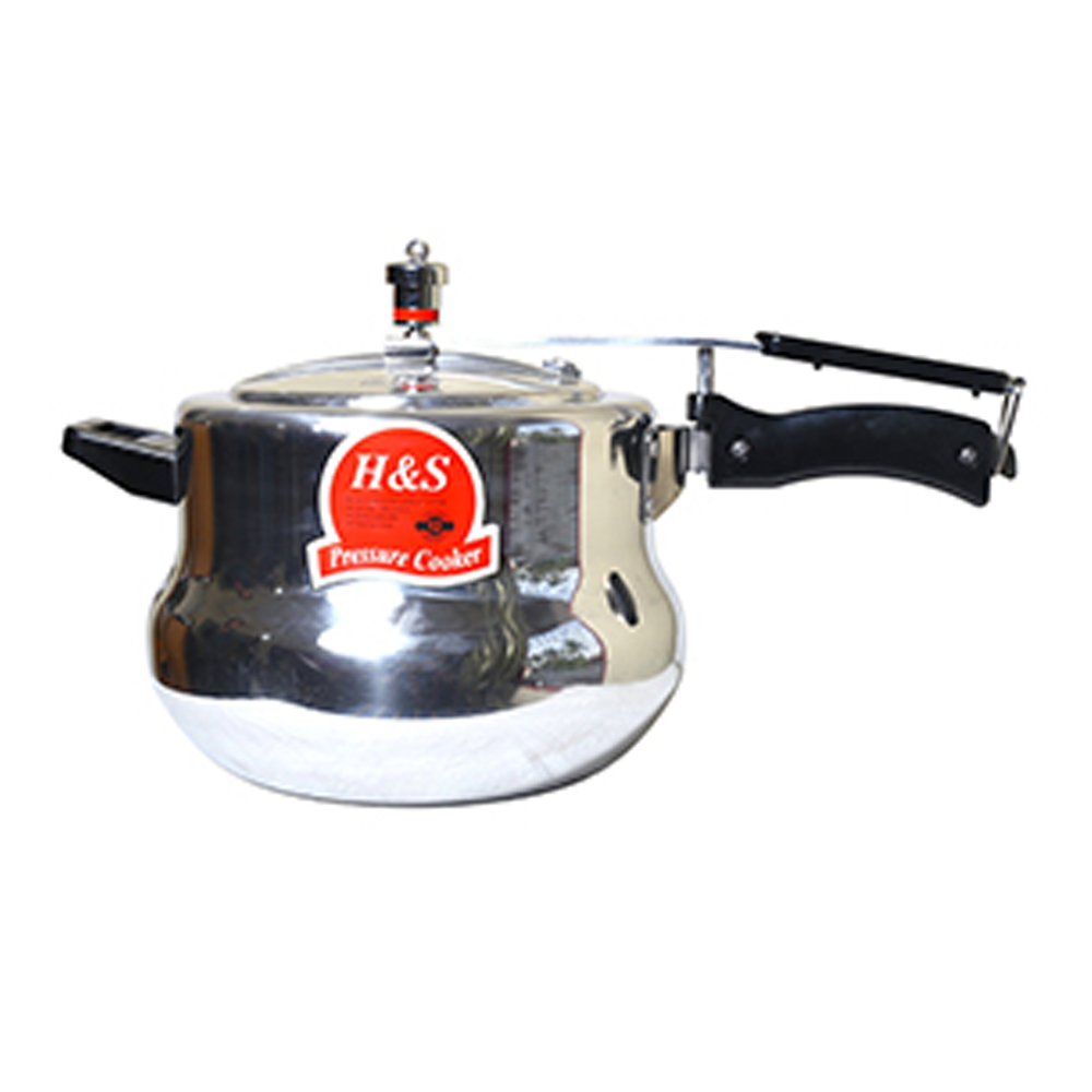 Aluminum Pressure Cooker Hari - 5.5 Liter - Silver