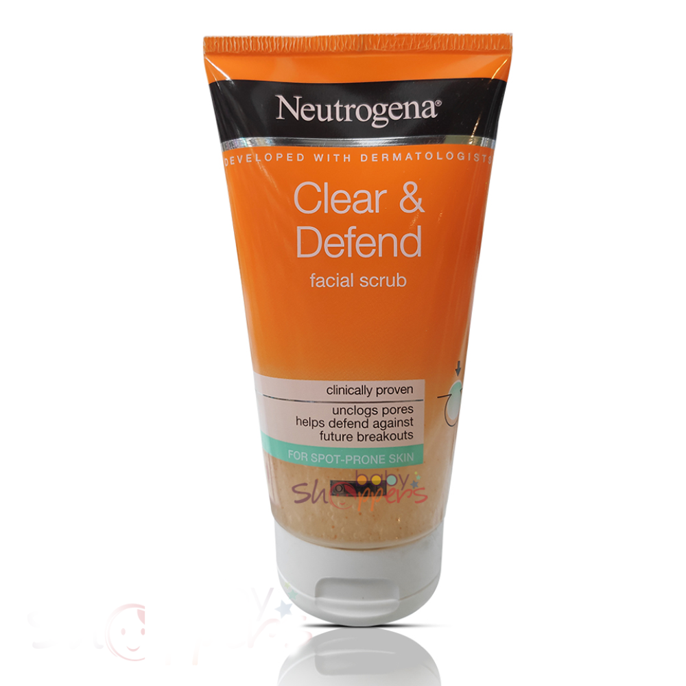 Neutrogena Clear and Defend Facial Scrub - 150ml - CN-106