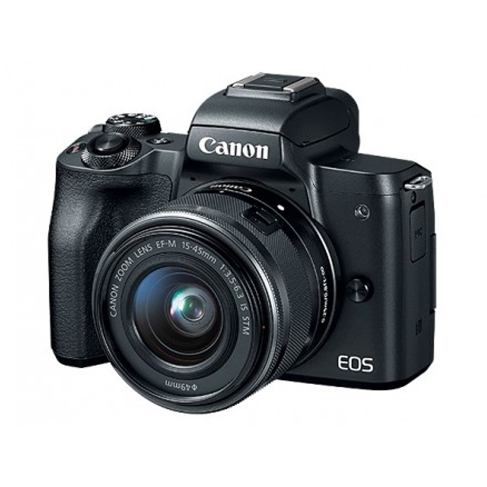 CANON EOS M50 24.1MP With 15-45MM Is STM Lens 4K WI-FI Mirrorless Camera - Black