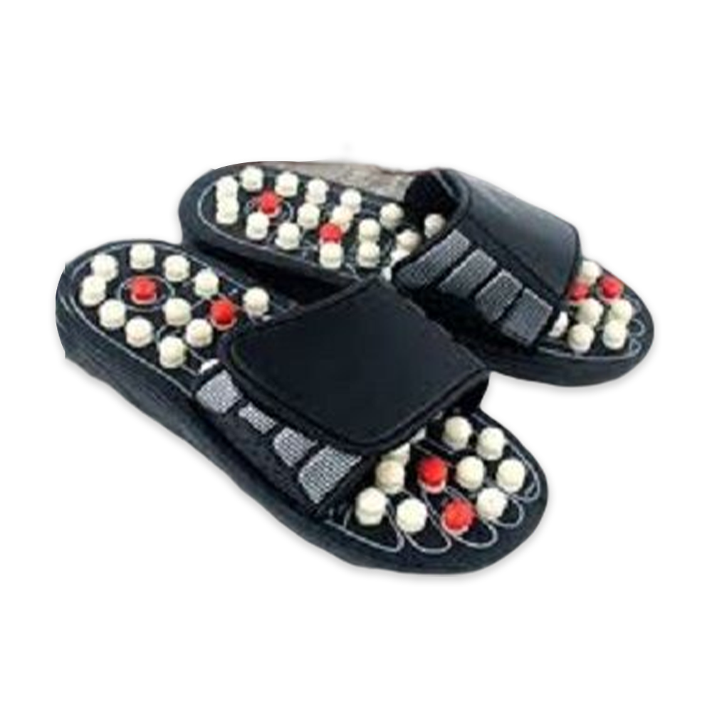 Acupoint Foot Massager Chinese Acupressure Therapy Shoes For Unisex - Black