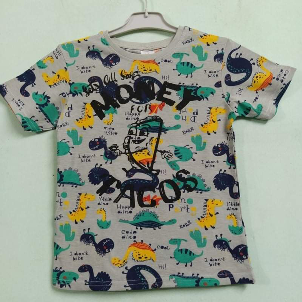 Cotton T-Shirt For Baby Boys - Multicolor - HP-04-BTS