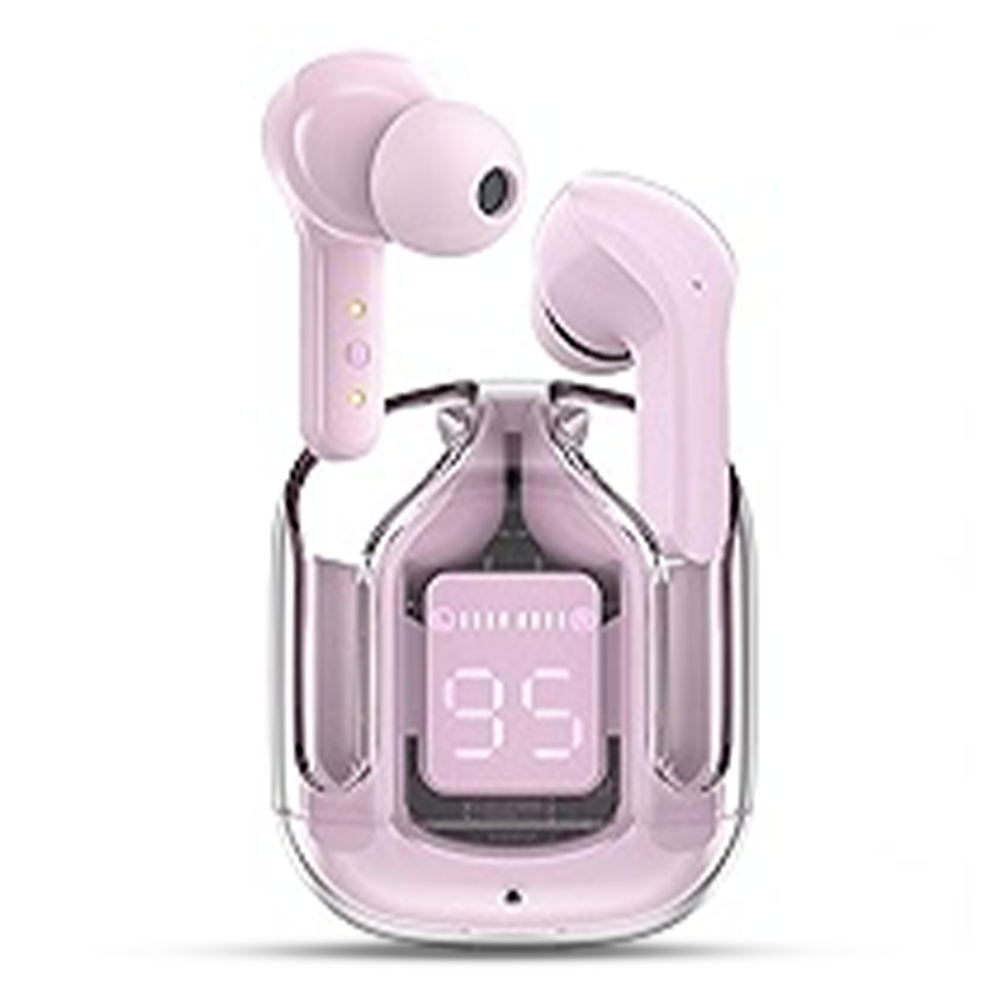 Ultrapods Max Transparent Wireless Earbuds - Pink