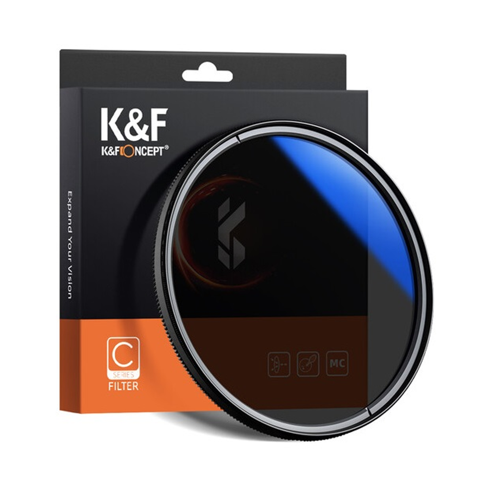 K&F Concept KF01.1439 Blue Multi Coated HMC C Series CPL Filter 67mm - Black