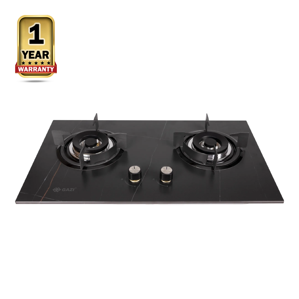 Gazi EG-B740M Smiss Double Gas Stove - Black