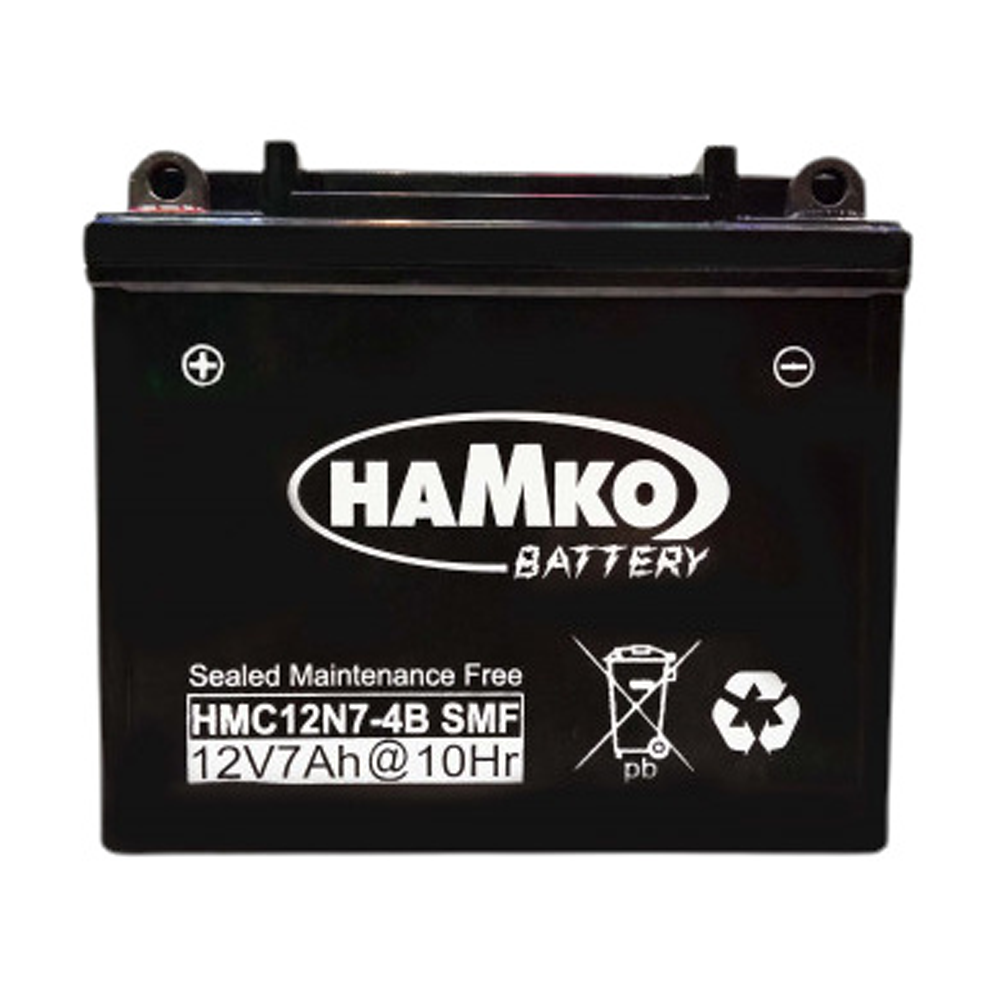 Hamko 12N7-4B SMF Bike Battery - 12V7AH