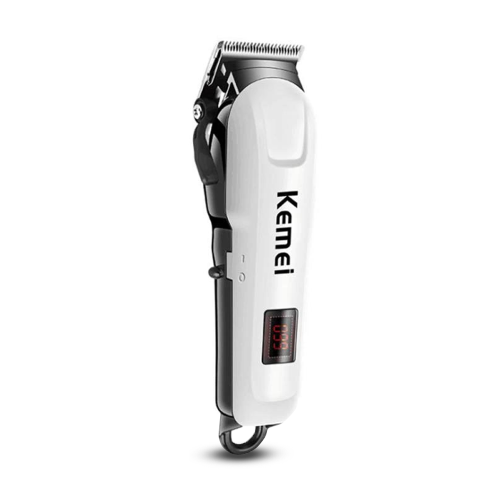 Kemei KM-809A Hair Clipper And Beard Trimmer For Men - White