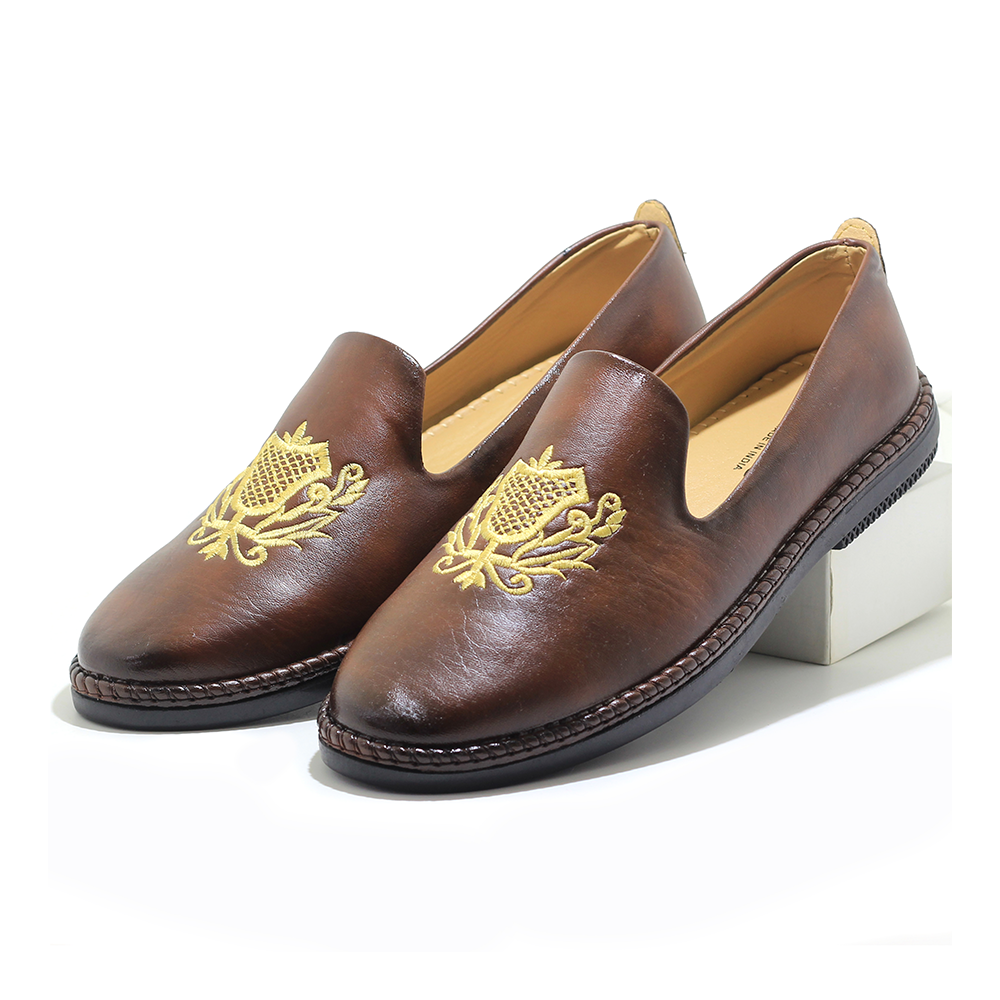 PU Leather Shoe For Men - Chocolate - IN368
