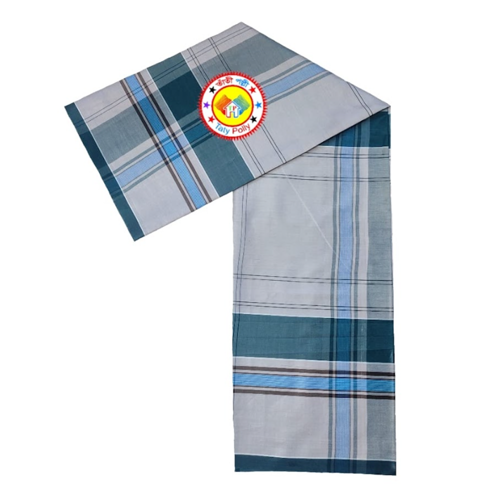 Cotton Taty Polly Check Lungi For Men - Multicolor - L.T 111