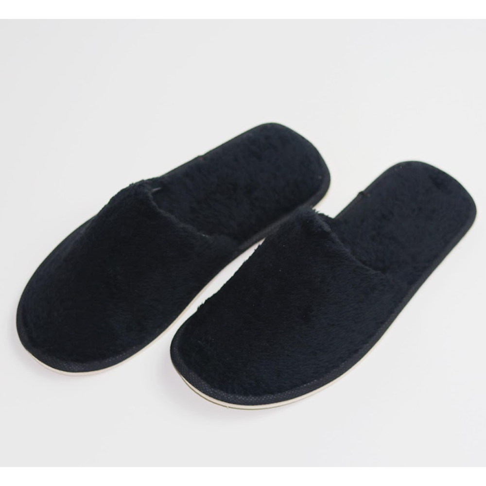 Wool Room Slipper For Men and Women - Black