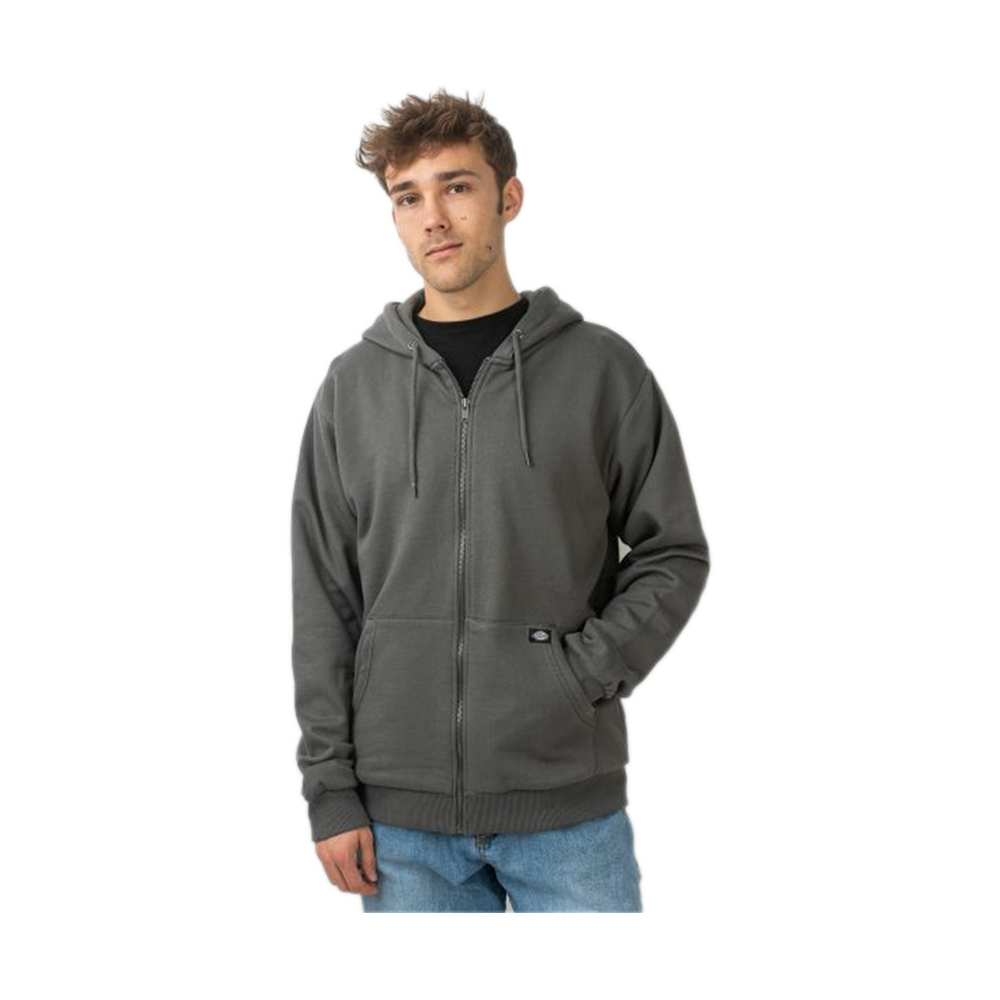 Fleece Full Sleeves Hooddie for Men - Deep Gray - HJM -02