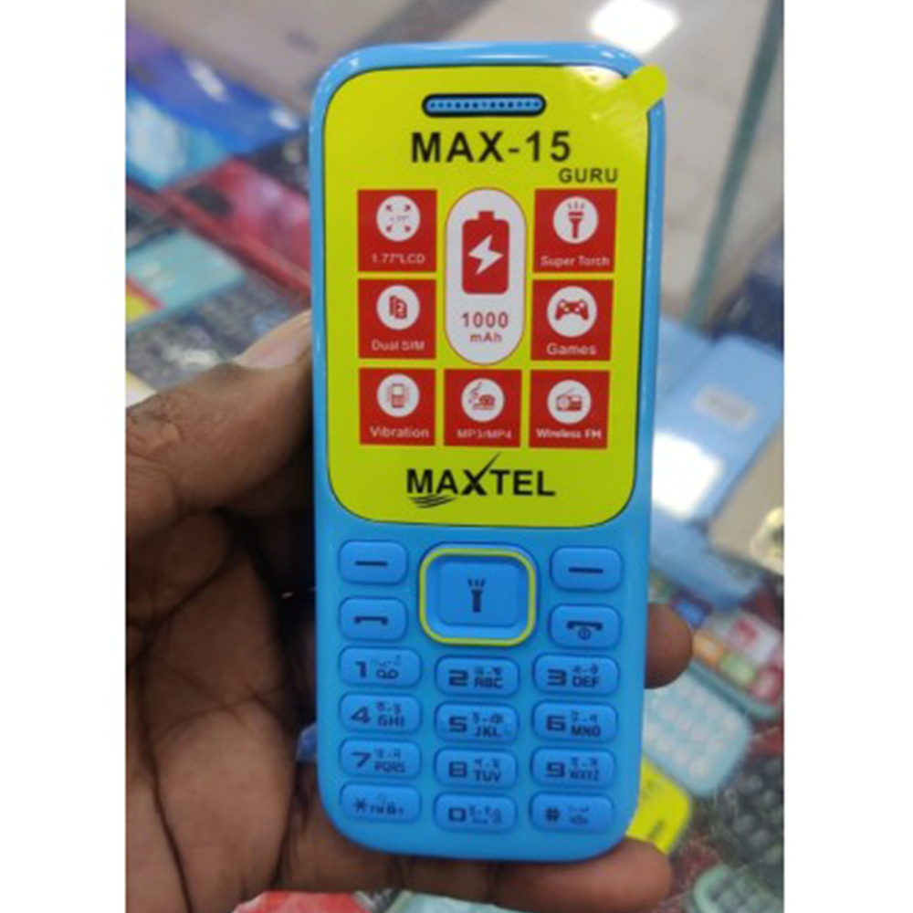 Maxtel MAX15 GURU Feature Phone - Sky Blue