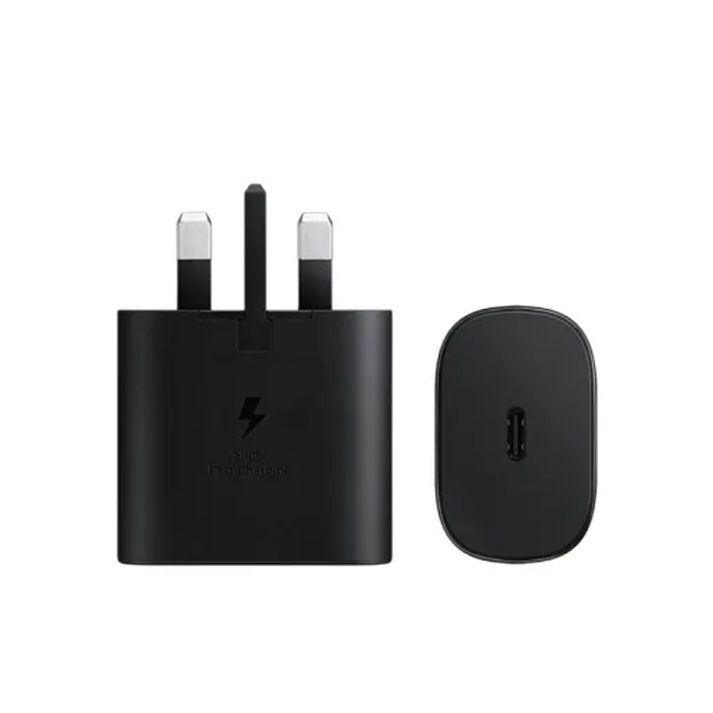 Samsung 25W PD USB Type-C 3 Pin Adapter - Black