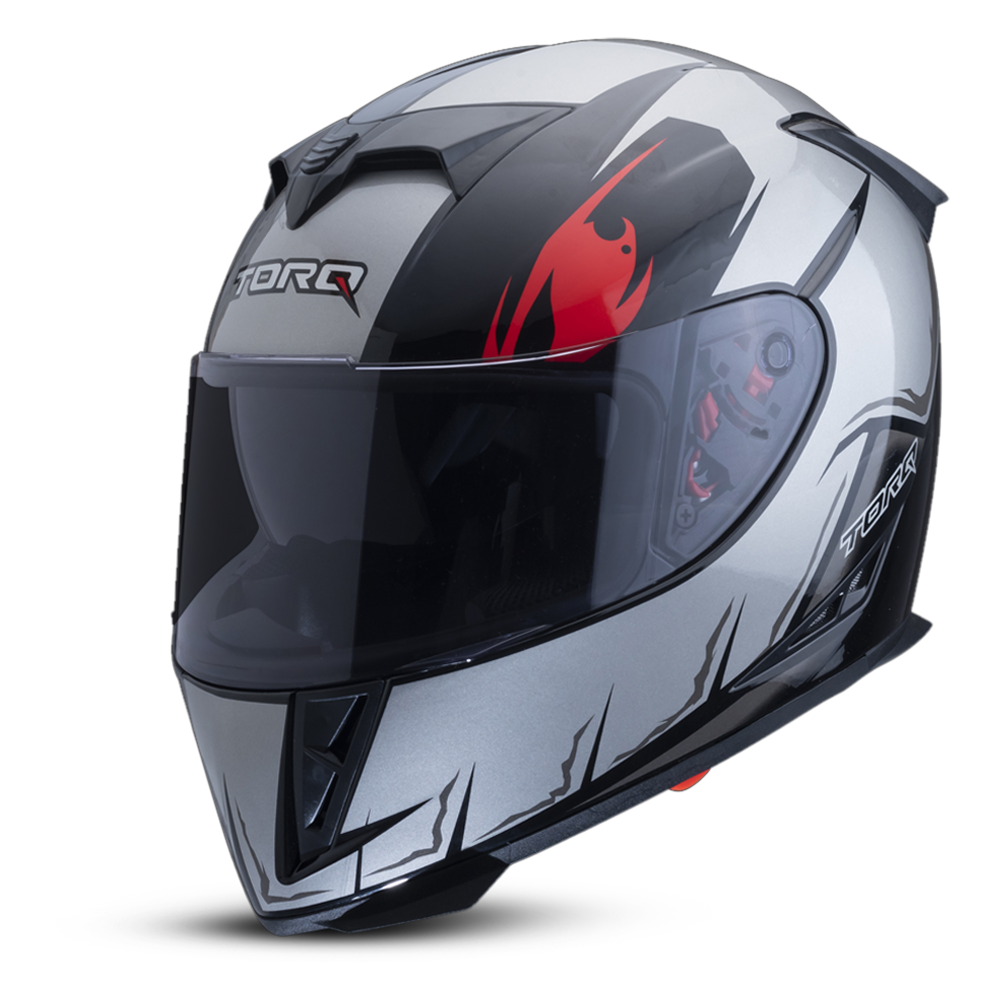 Torq Ranger Reaper Helmets - Glossy Gray and Black