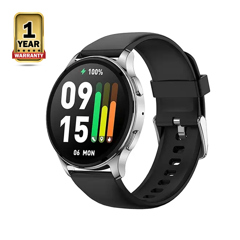 Amazfit Pop 3R BT Calling AMOLED Smart Watch - Silver