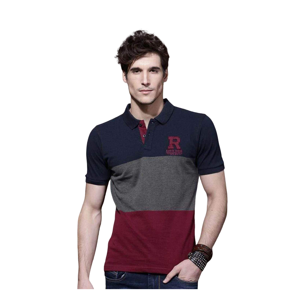 Cotton Polo Shirt For Men - Multicolor - TC-21