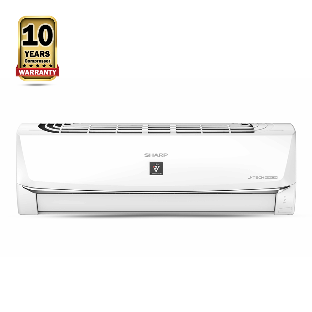 Sharp AH-XP13XHVE Smart J-Tech Inverter Air Conditioner - 1.0 Ton - White