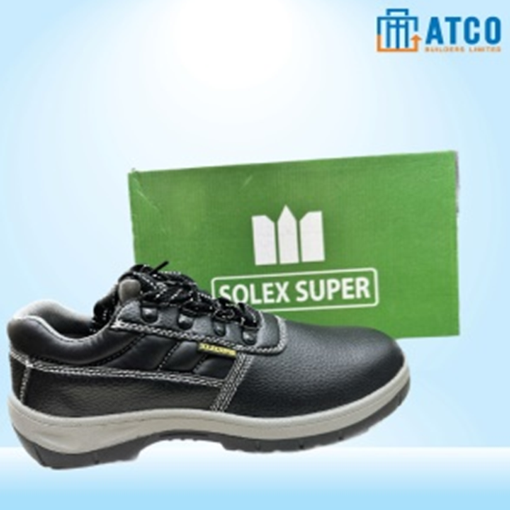 Solex Super Safety Shoes for Men - Black - SHS12