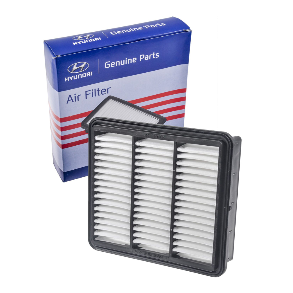 Hyundai 28113-2H000 Air Filter For Hyundai Kia - White and Black