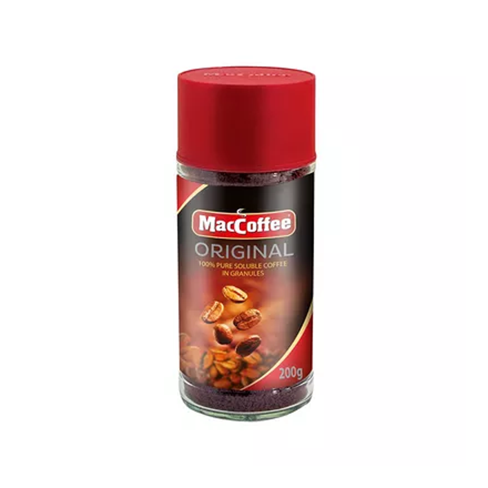 MacCoffee Original Pure Soluble Coffee Jar - 200gm