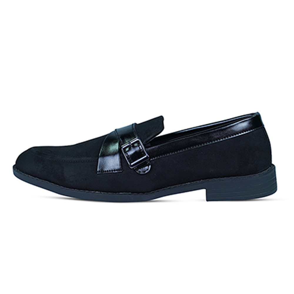 PU Leather Tassel Loafer For Men - Black - T3