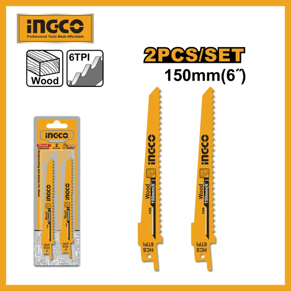 Ingco SSB644D AW Blade for Reciprocating - 02 Pcs