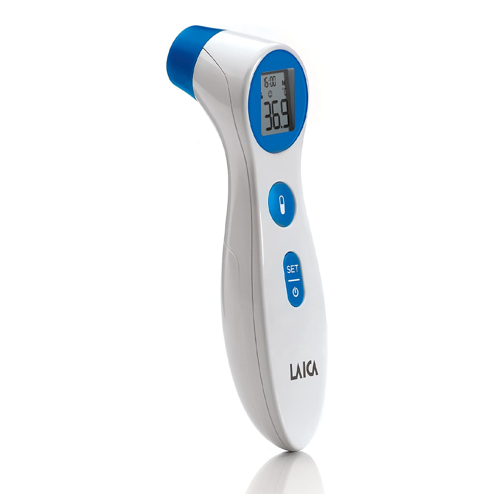 Laica TH1000 Non-contact Infrared Thermometer - White and Blue