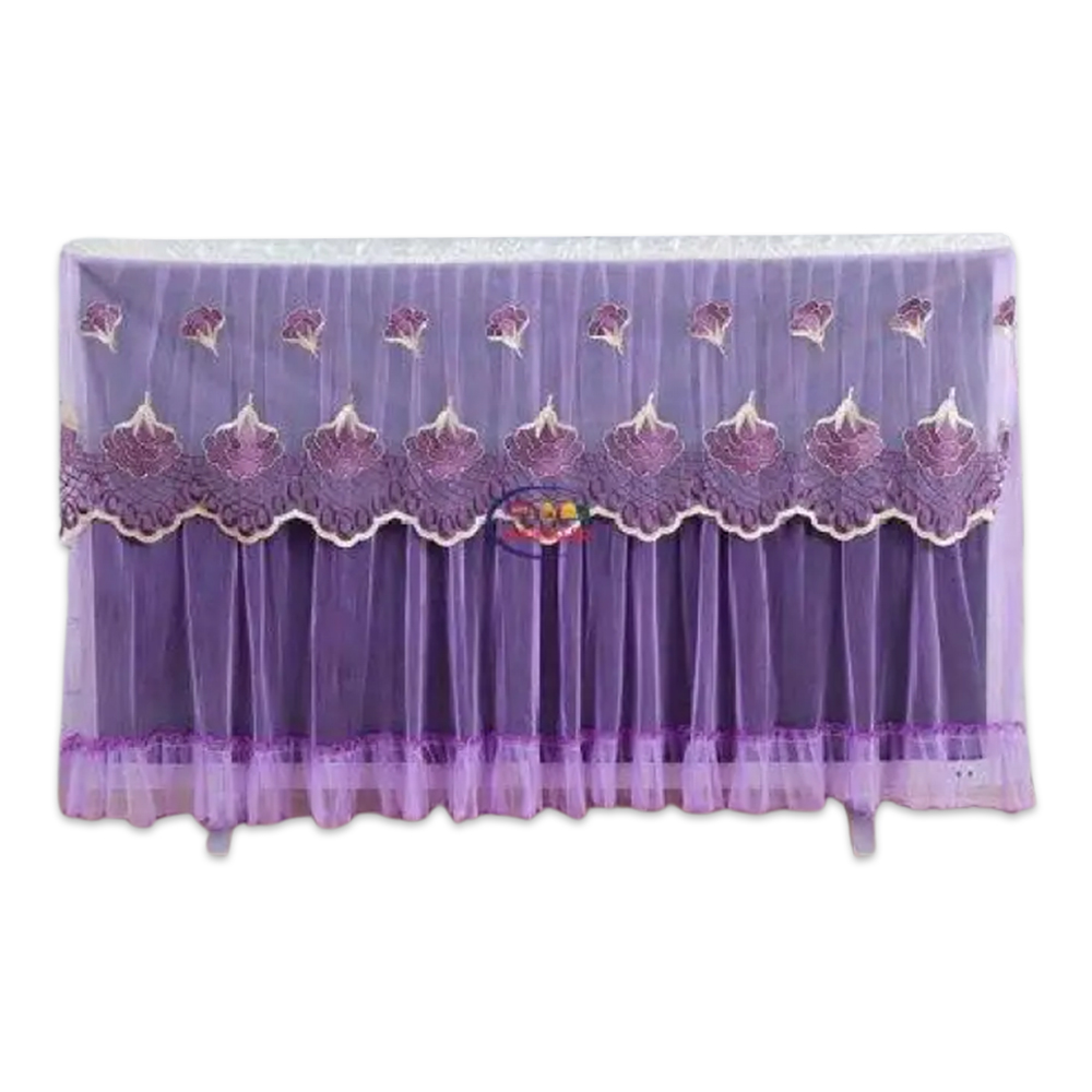 Polyester Embroidery Durable 32 Inch Tv Cover - Violet