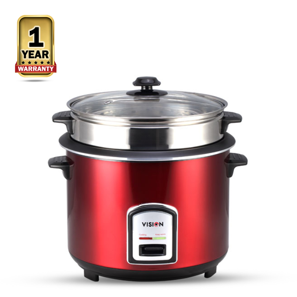 Vision REL-40-06 SS Double Pot Rice Cooker - 1.8 L - Red - 700W - 873143