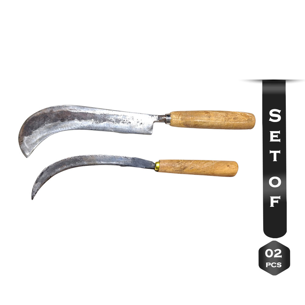 Set of 2 Cutting Iron Knife and KVM Sickle