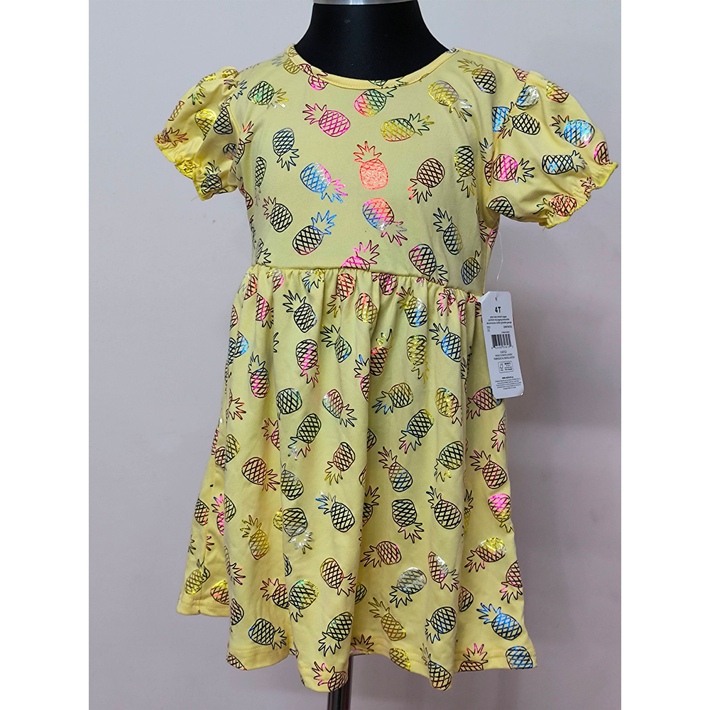 Cotton Frock for Baby Girls - Light Green - HP-06-GSLF