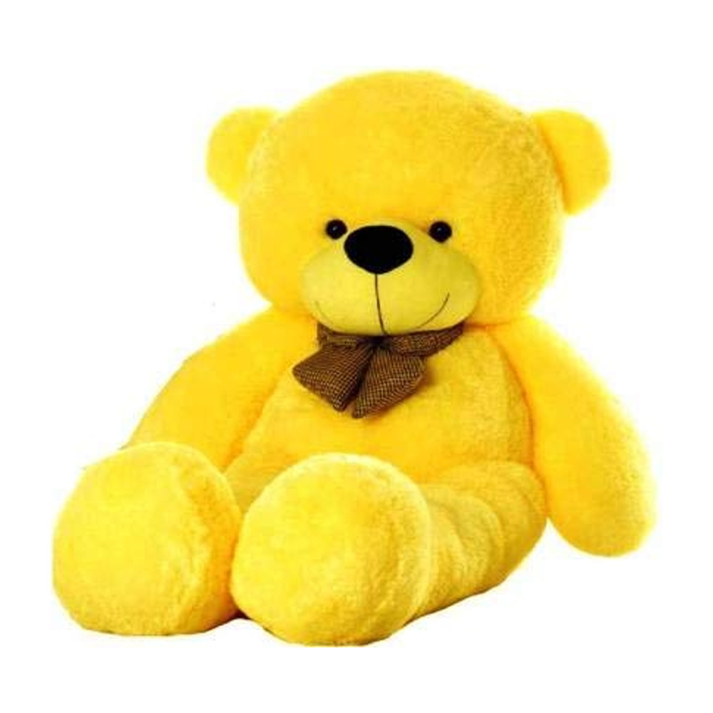 yellow big teddy bear