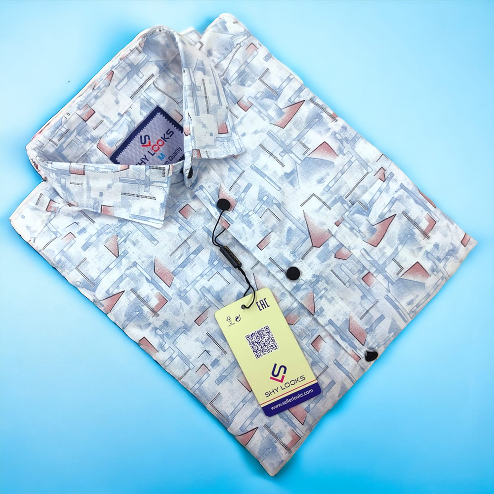 Cotton Full Sleeve Check Shirt for Men - Off White