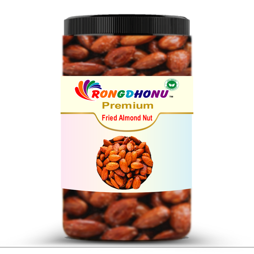 Rongdhonu Fried Almond Nut (Vaja Kath Badam) - 500gm