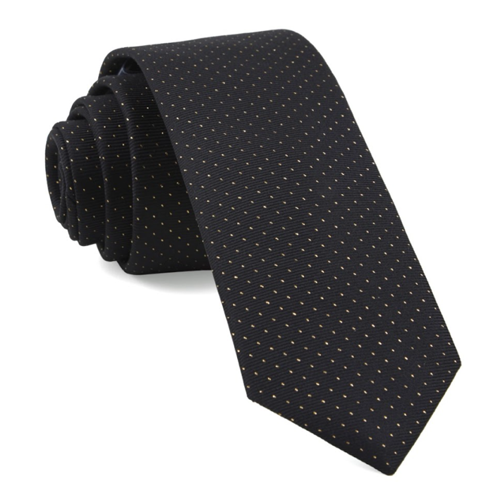 Polyester Premium Quality Formal Tie for Men - Black