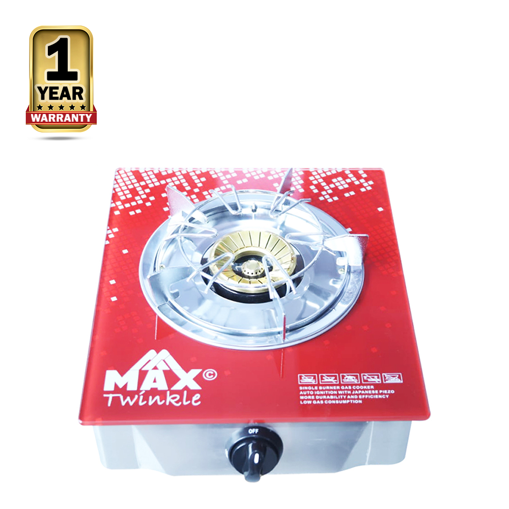 MAX MX-302 Twinkle Single Burner Gas Stove - Red