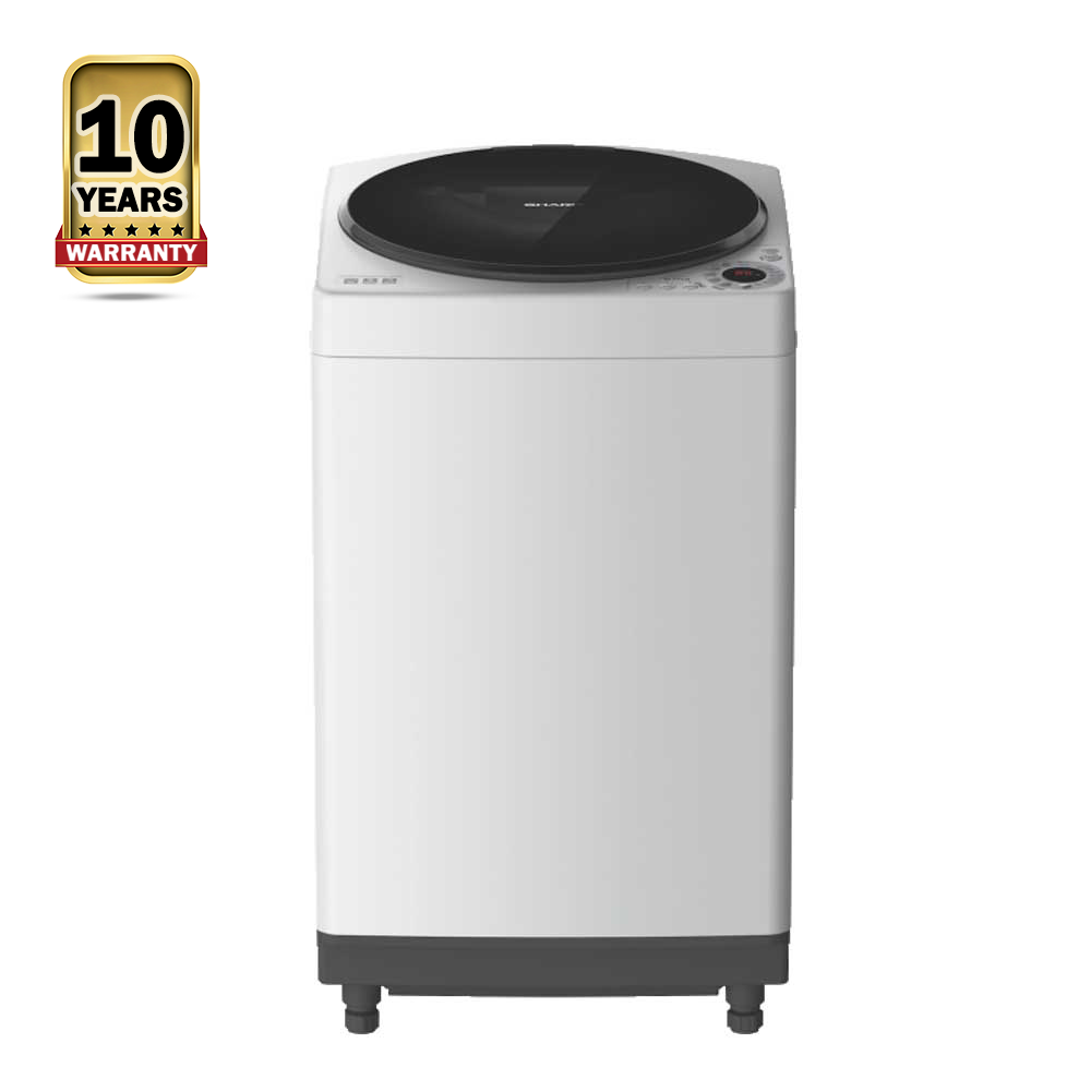 Sharp ES-W90EW-H Full Auto Washing Machine - 9 Kg - Light Grey