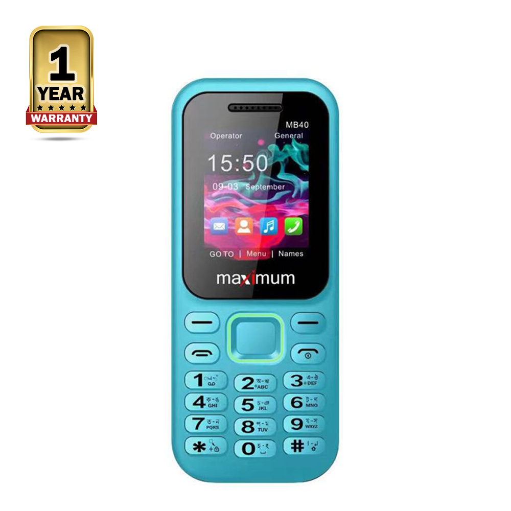 Maximum MB40 GURU Feature Phone - Sky Blue