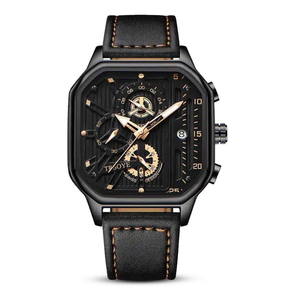 Trsoye 6604 Stainless Steel Quartz Wrist Watch For Men