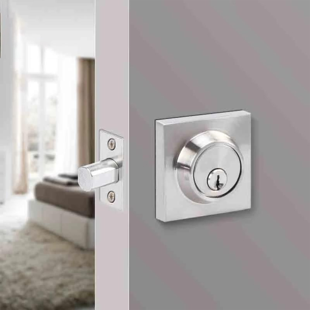 Stainless Steel Square Deadbolt One Side Key One Side Knob Door Lock ...