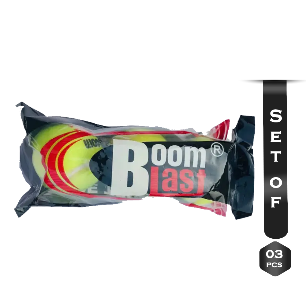 Pack of 3 Pcs BOOM BLAST Conventional Tennis Ball 