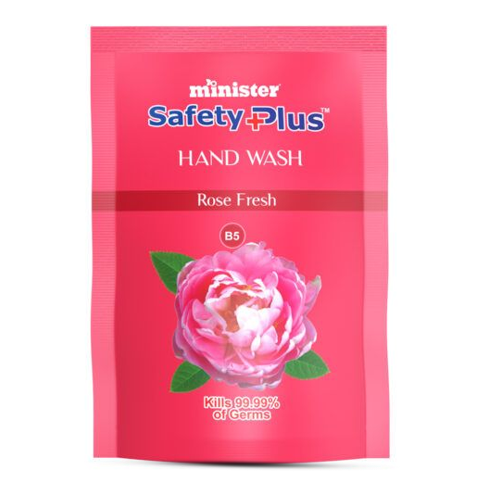 Minister Safety Plus Hand Wash Refill - Rose Fresh - 200ml - 10000052