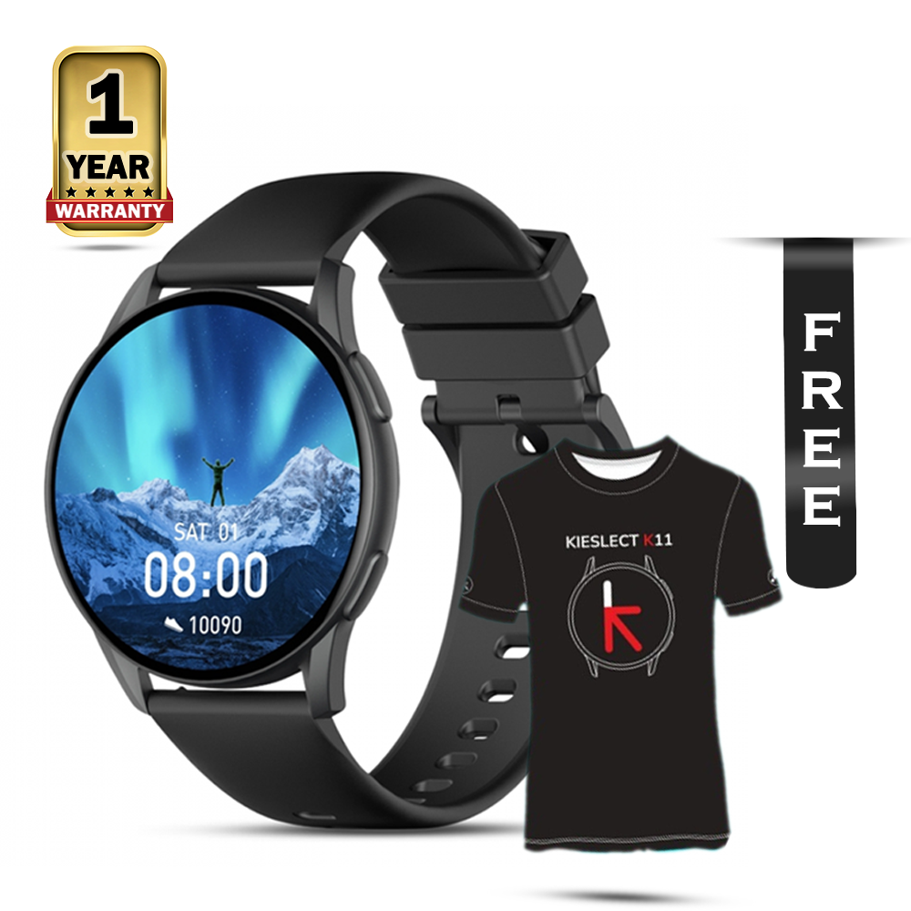 Kieslect K11 Amoled Smart Watch - Black