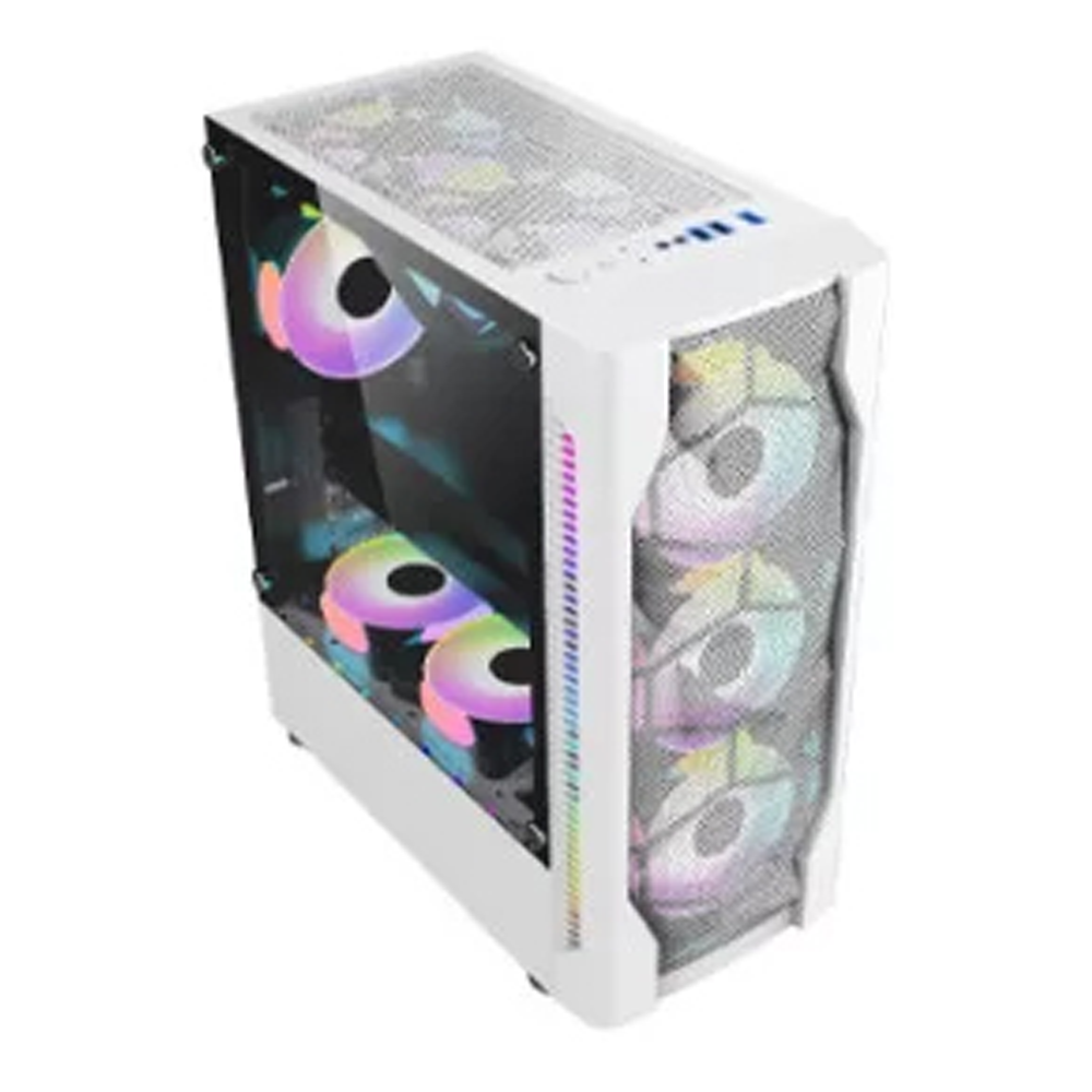 Aptech AP-8303w ARGB Gaming Casing - White