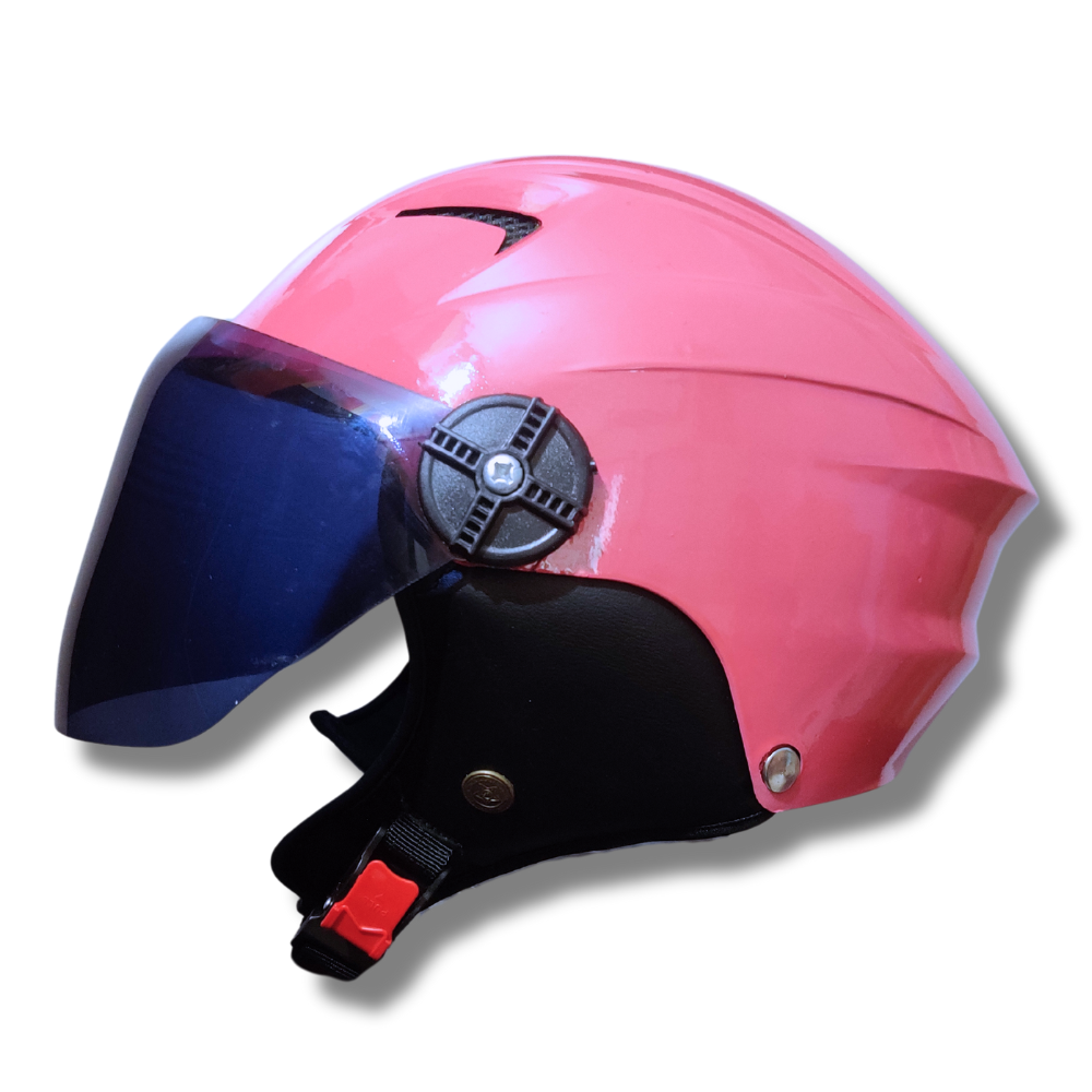 MIBK Dame Dude Open Face Helmet - Pink and Black