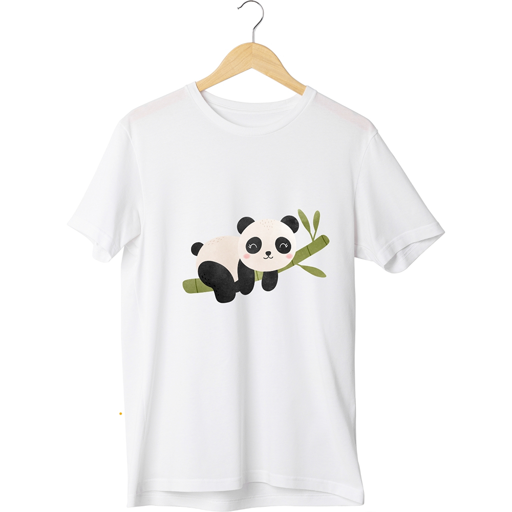 Cotton Drop Shoulder T-Shirt For Unisex - White - HS 00006