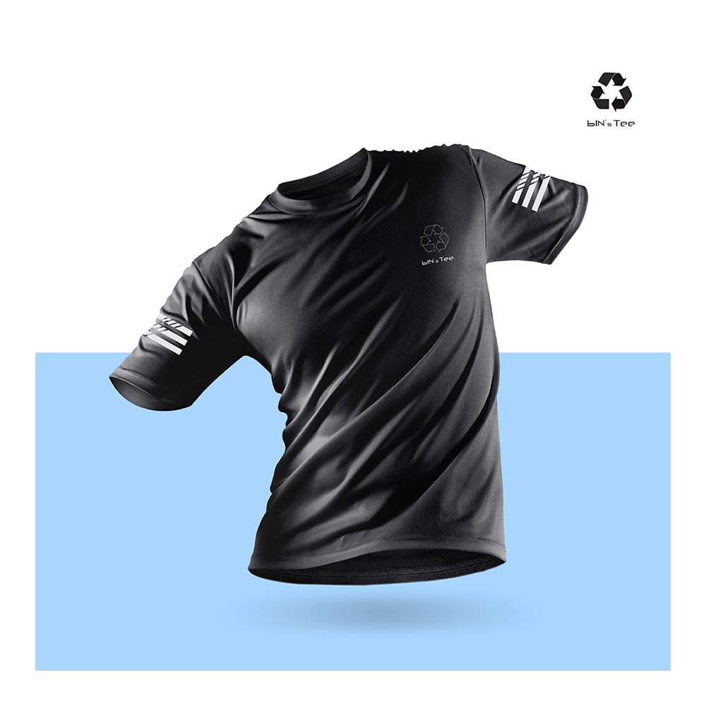 PP Jersey Half Sleeve T-shirt for Men - Black - bIN's-05