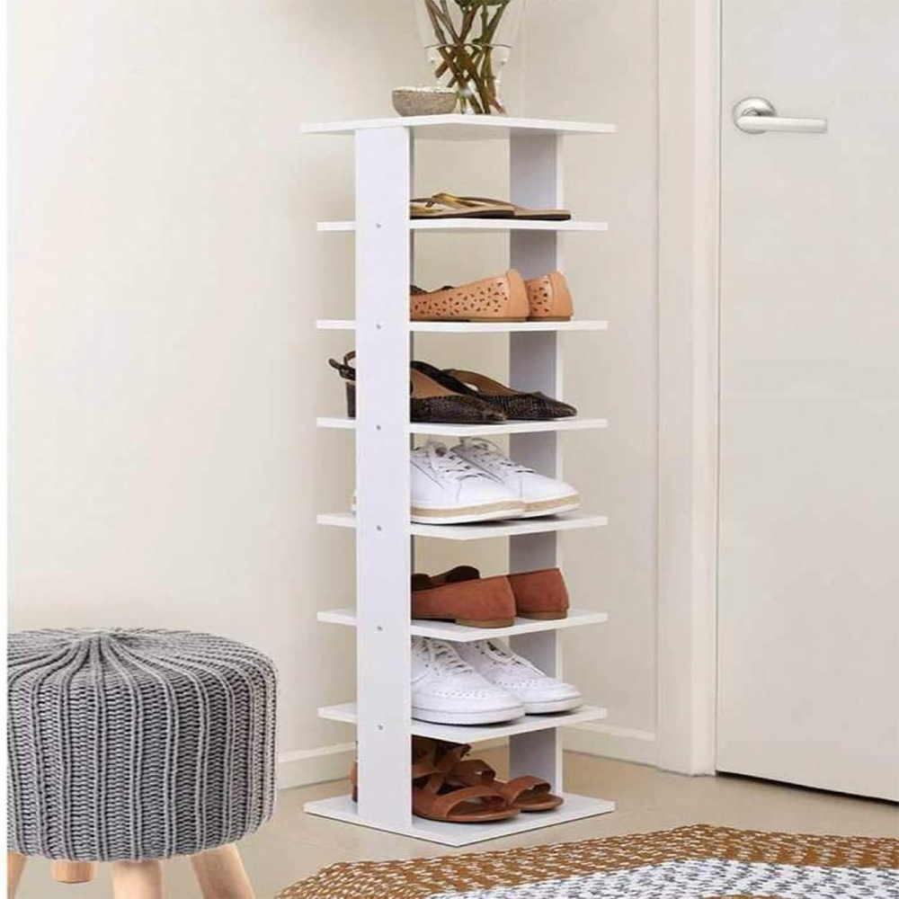 Melamine Board Shoe Rack - F1 - White