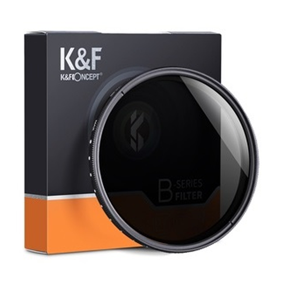 K&F Concept KF01.1109 ND2-ND400 Fader Slim Professional Variable Neutral Density Filter - 58mm 