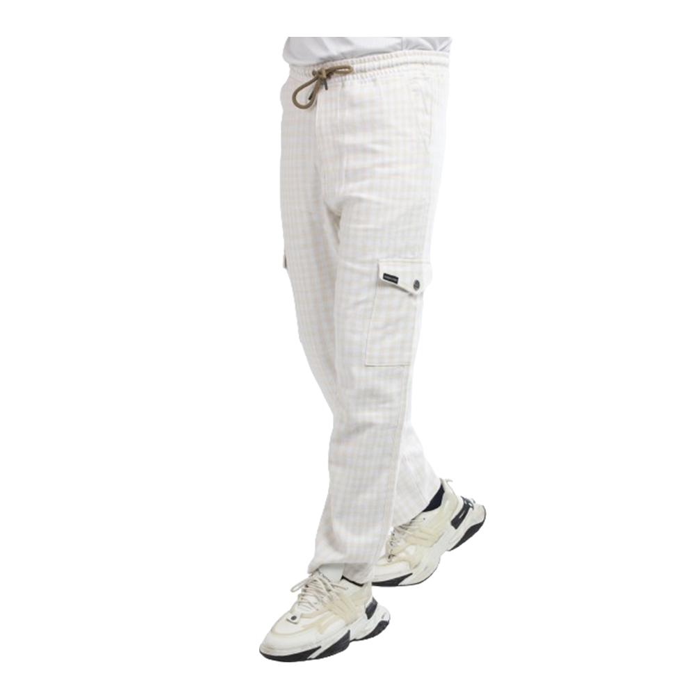 Twill Cotton Trouser For Men - White - SP0202